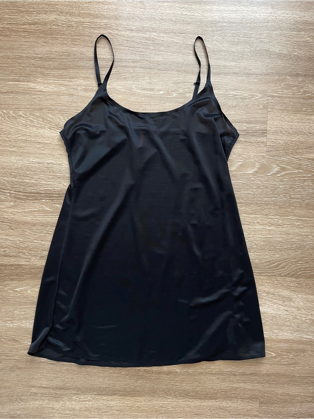 Spanx SB Sweep Cami Slip Naked 2.0 Black Shapewear